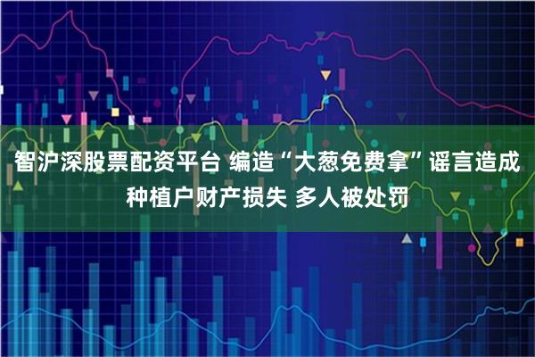 智沪深股票配资平台 编造“大葱免费拿”谣言造成种植户财产损失 多人被处罚